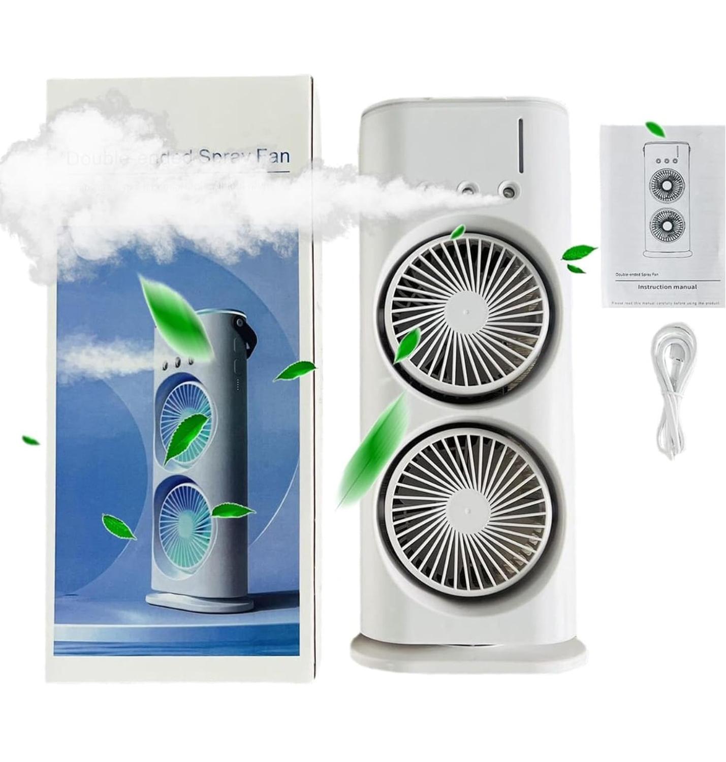 GENÉRICO VENTILADOR DOBLE CON HUMIFICADOR DE AIRE