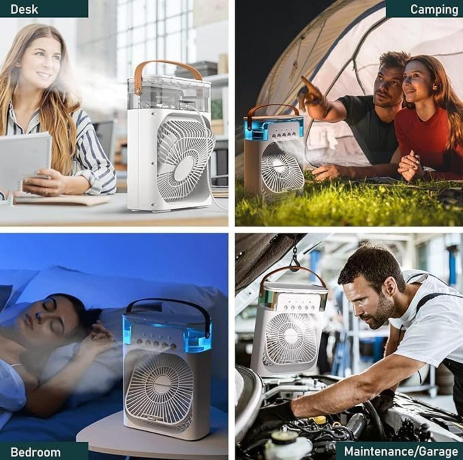 VENTILADOR HUMIFICADOR CON LUZ - 2