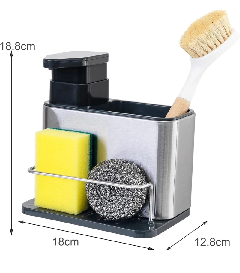 DISPENSADOR DE JABON Y ORGANIZADOR PARA COCINA - 3