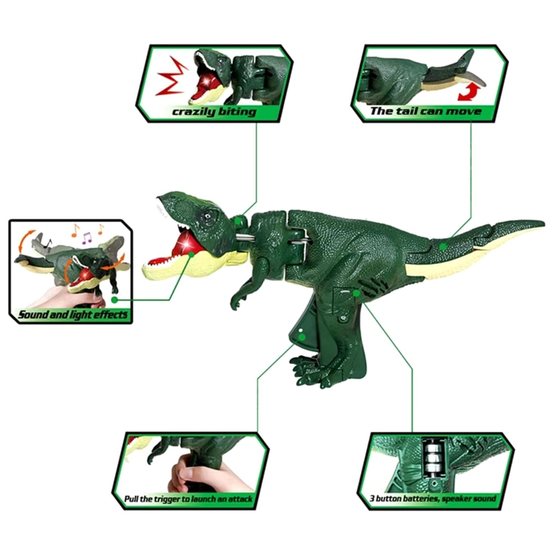 DINOSAURIO JUGUETE CON MOVIMIENTOS CABEZA - 3