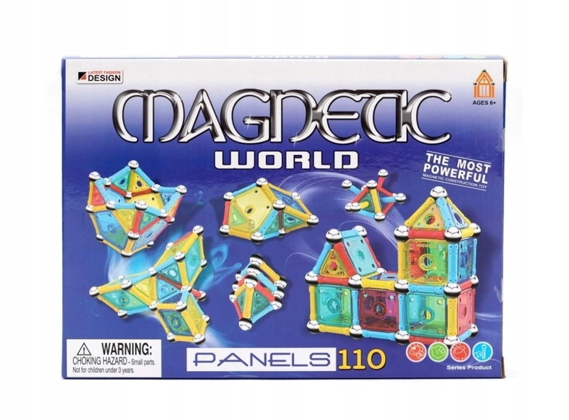 JUEGO DE BLOQUES MAGNE TICOS 110 PIEZAS - 1
