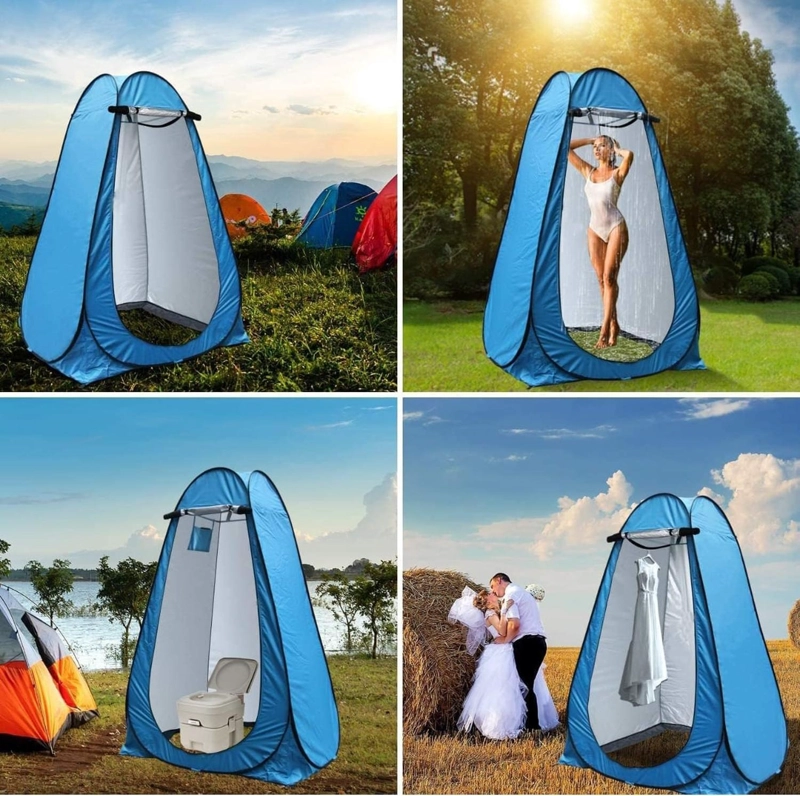 CARPA DE BAÑO PORTATIL CARPA PARA DUCHA PRIVADA - 4