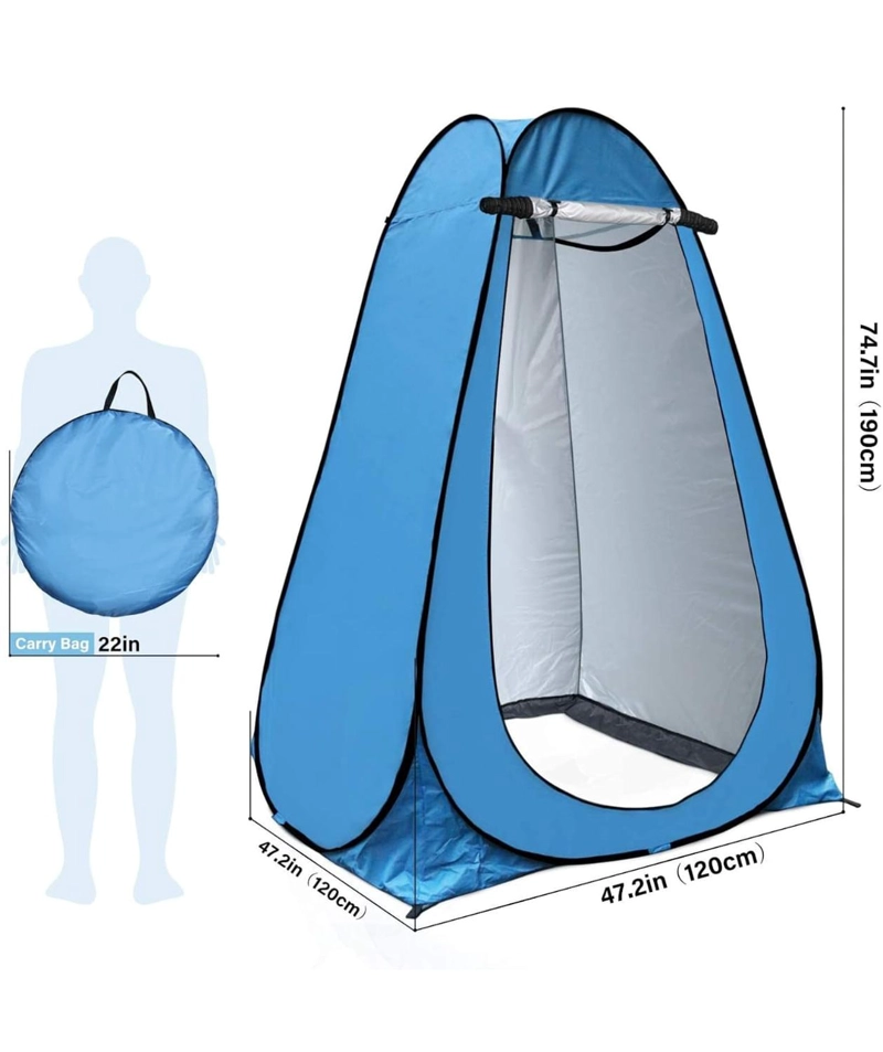 CARPA DE BAÑO PORTATIL CARPA PARA DUCHA PRIVADA - 5