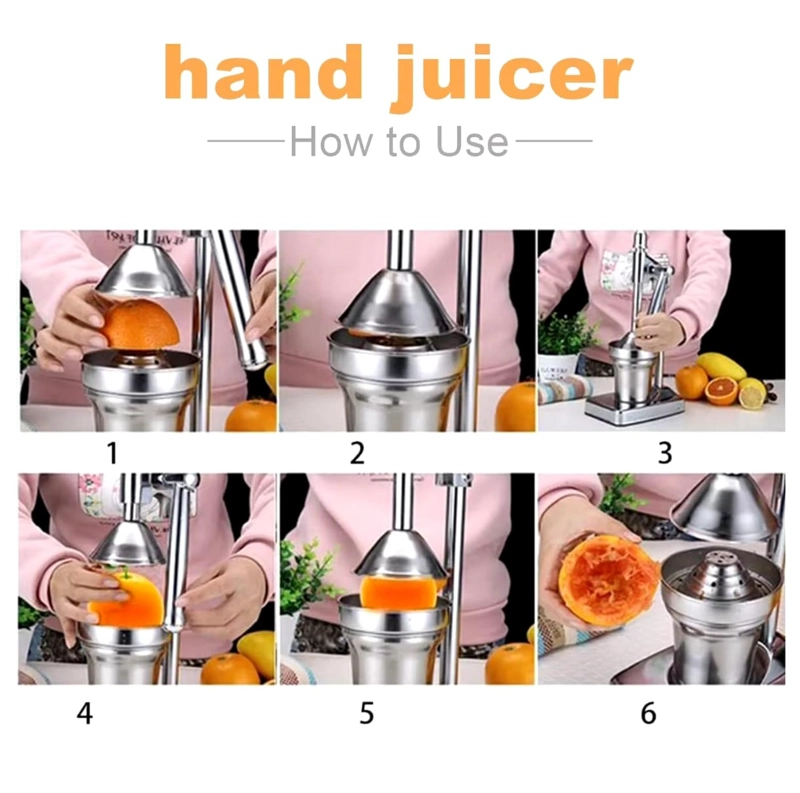 EXPRIMIDOR DE FRUTAS MANUAL SACA JUGO NARANJA - 4