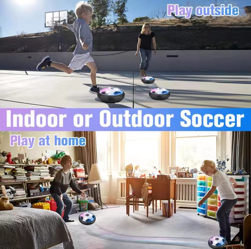 PELOTA DESLIZANTE DE FUTBOL CON LUZ LED - 5
