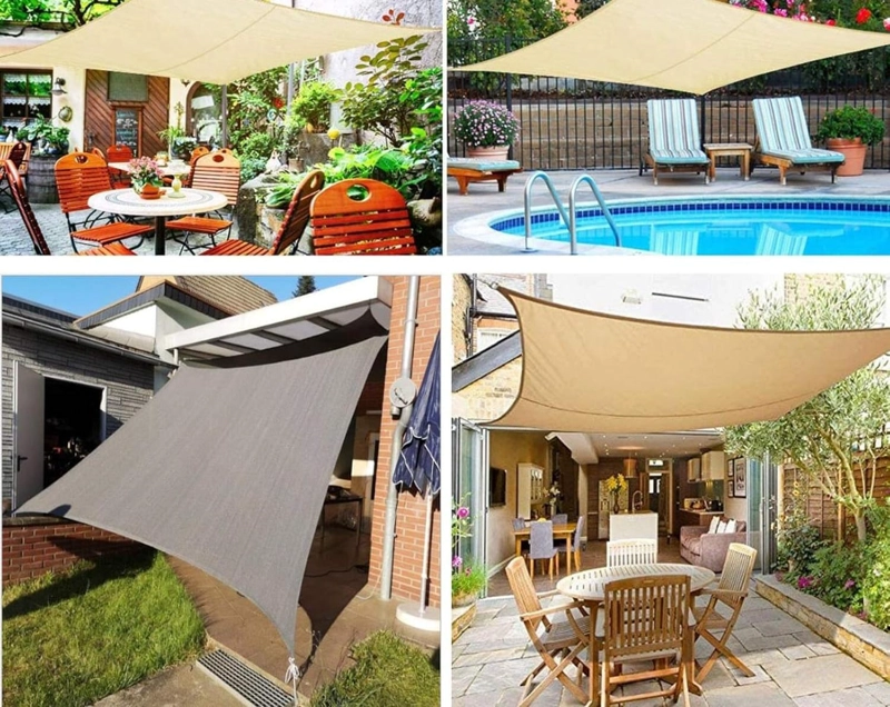 TOLDO VELA CUADRADO 5 X 5 MALLA PARA SOMBRA - 2