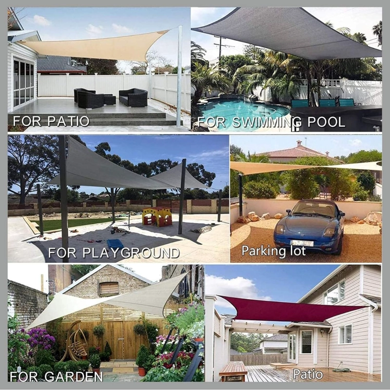 TOLDO VELA CUADRADO 5 X 5 MALLA PARA SOMBRA - 4