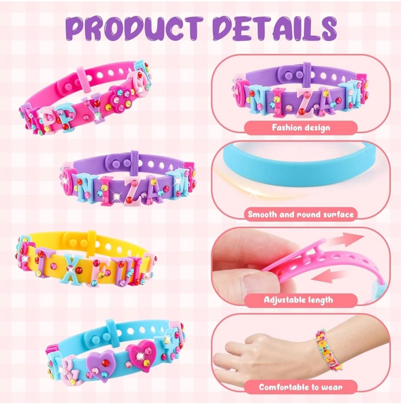 SET DE 4 PULSERAS CON ACCESORIOS PARA NIÑAS - 4