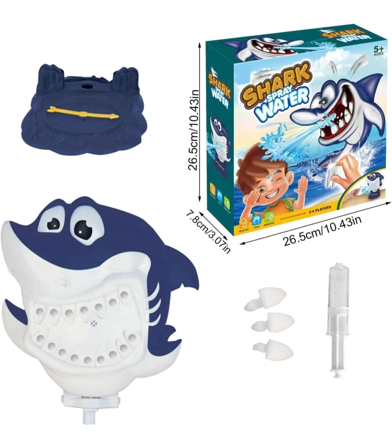 JUGUETE TIBURON LANZA AGUA JUEGO DE MESA - 4