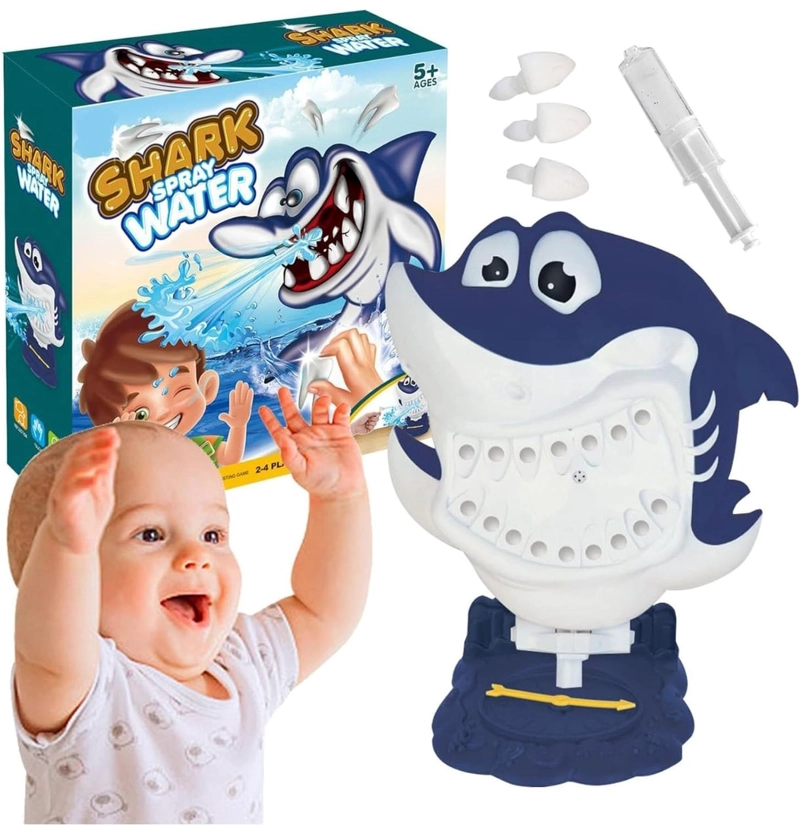 JUGUETE TIBURON LANZA AGUA JUEGO DE MESA - 5