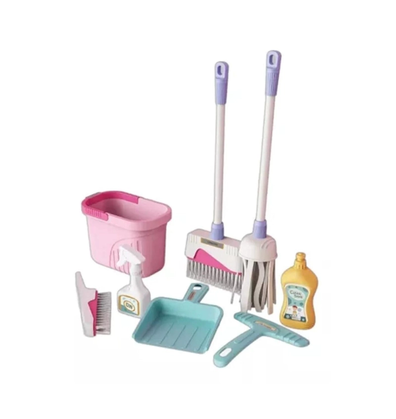 JUGUETE DE LIMPIEZA PARA NIÑOS SET DE ASEO 8 PIEZAS - 1