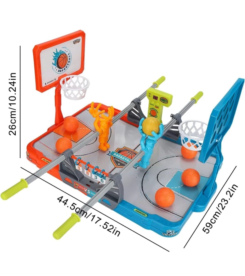 BASQUETBOL MESA 26X44 CM PORTÁTIL MINI CANCHA JUEGO - 2