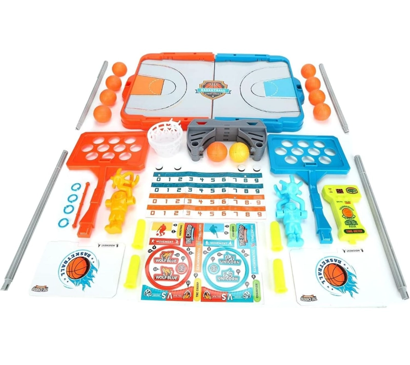 BASQUETBOL MESA 26X44 CM PORTÁTIL MINI CANCHA JUEGO - 5