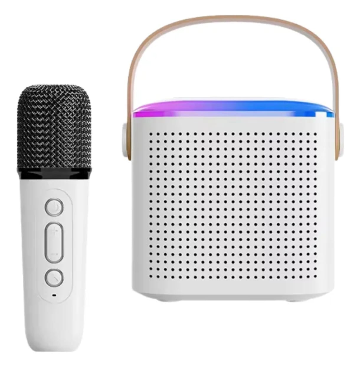 PARLANTE BLUETOOTH MY-7325 CON LUCES + 2 MICRÓFONOS INALÁMBRICOS - 3