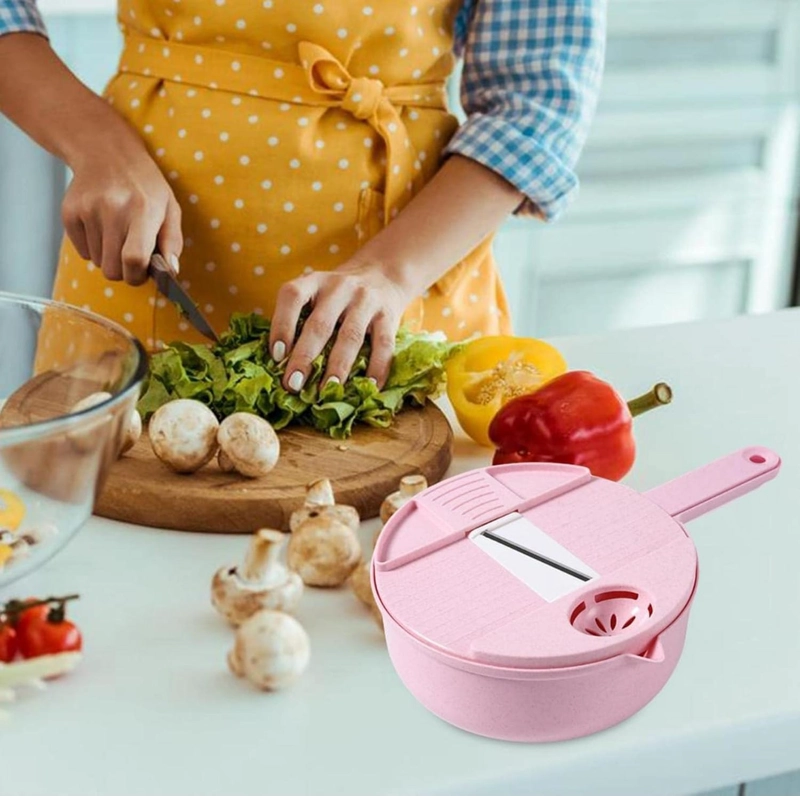 RALLADOR MULTIFUNCIONAL DE FRUTA Y VERDURA CON CONTENEDOR - 2