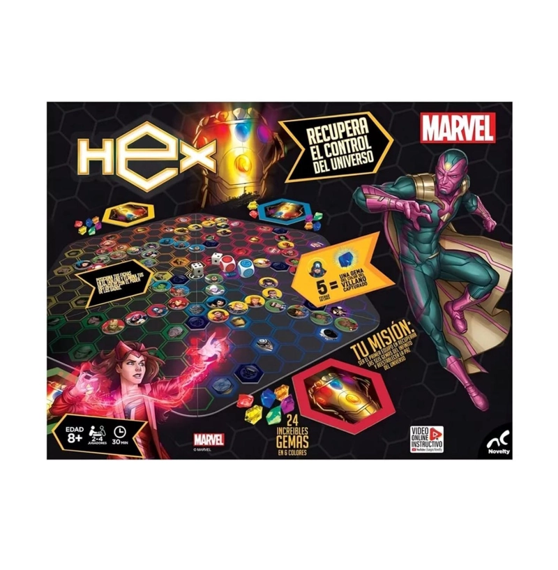 JUEGO MESA MARVEL HEX GEMAS DEL INFINITO - 1