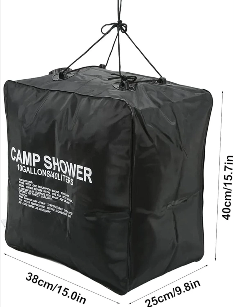 DUCHA PORTATIL SOLAR 40 LTS CAMPING PLAYA OUTDOOR - 2