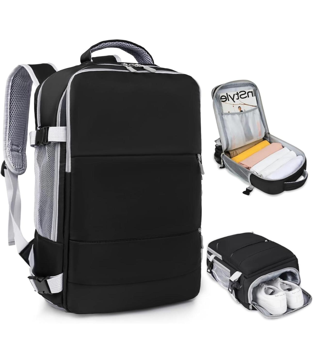 MOCHILA PARA VIAJE MULTIFUNCIONAL CON ESPACIO PARA ZAPATOS ROSA - 7