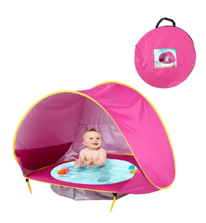 CARPA CON PISCINA DE EXTERIOR PARA BEBES AZUL - 5