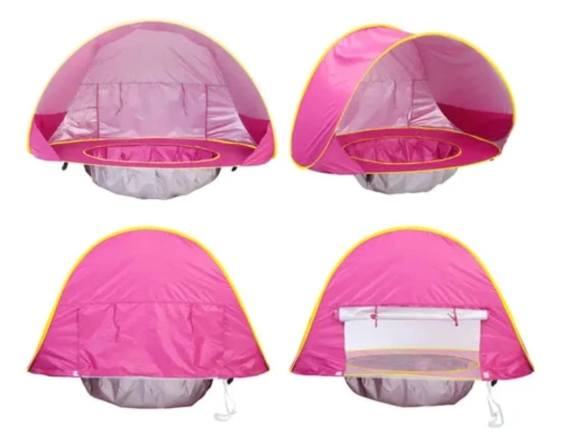 CARPA CON PISCINA DE EXTERIOR PARA BEBES AZUL - 6