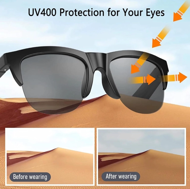 LENTES DE SOL RECARGABLE CON PARLANTE BLUETOOTH - 5