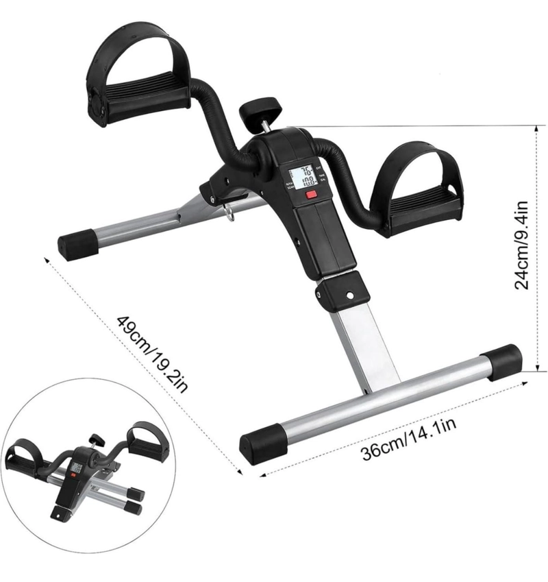 PEDALERA EJERCITADORA DE MANOS Y PIES CON PANTALLA LCD SPINNING - 3