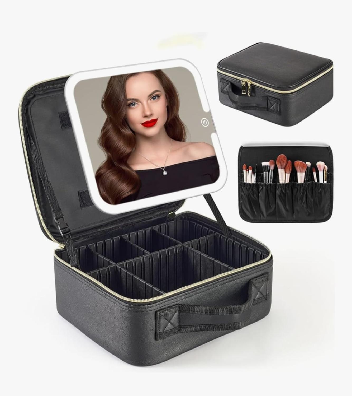 COSMETIQUERO ORGANIZADOR DE MAQUILLAJE CON LUZ LED - 2