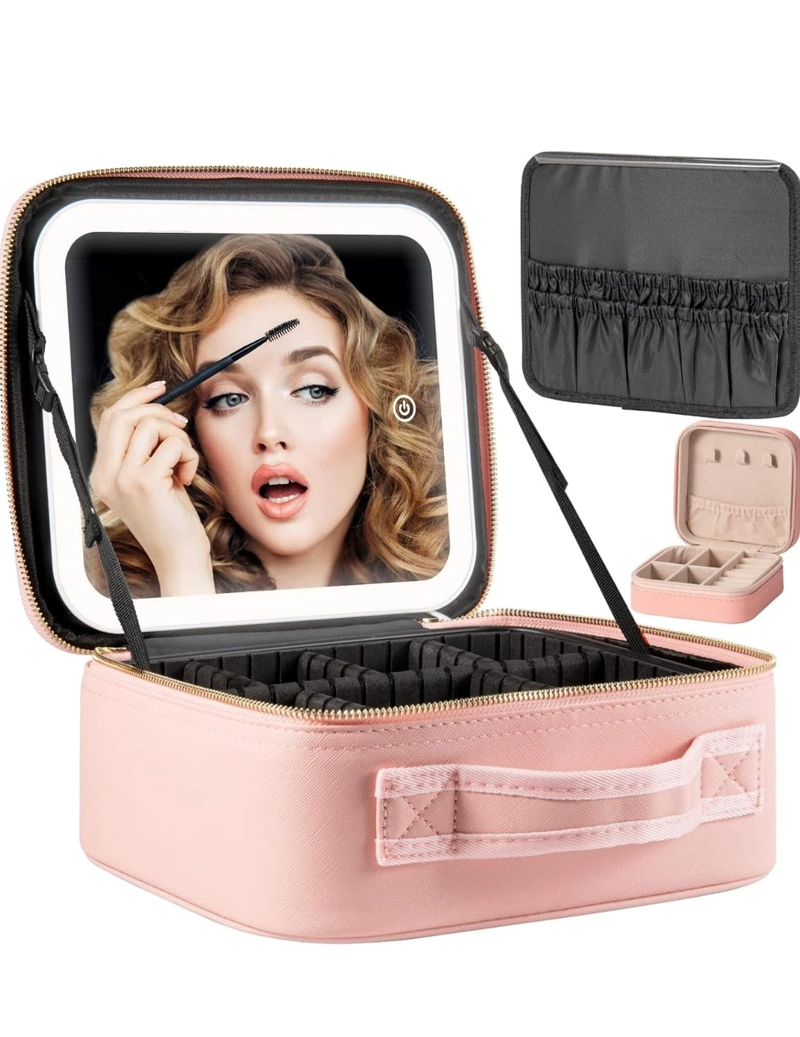 COSMETIQUERO ORGANIZADOR DE MAQUILLAJE CON LUZ LED - 5