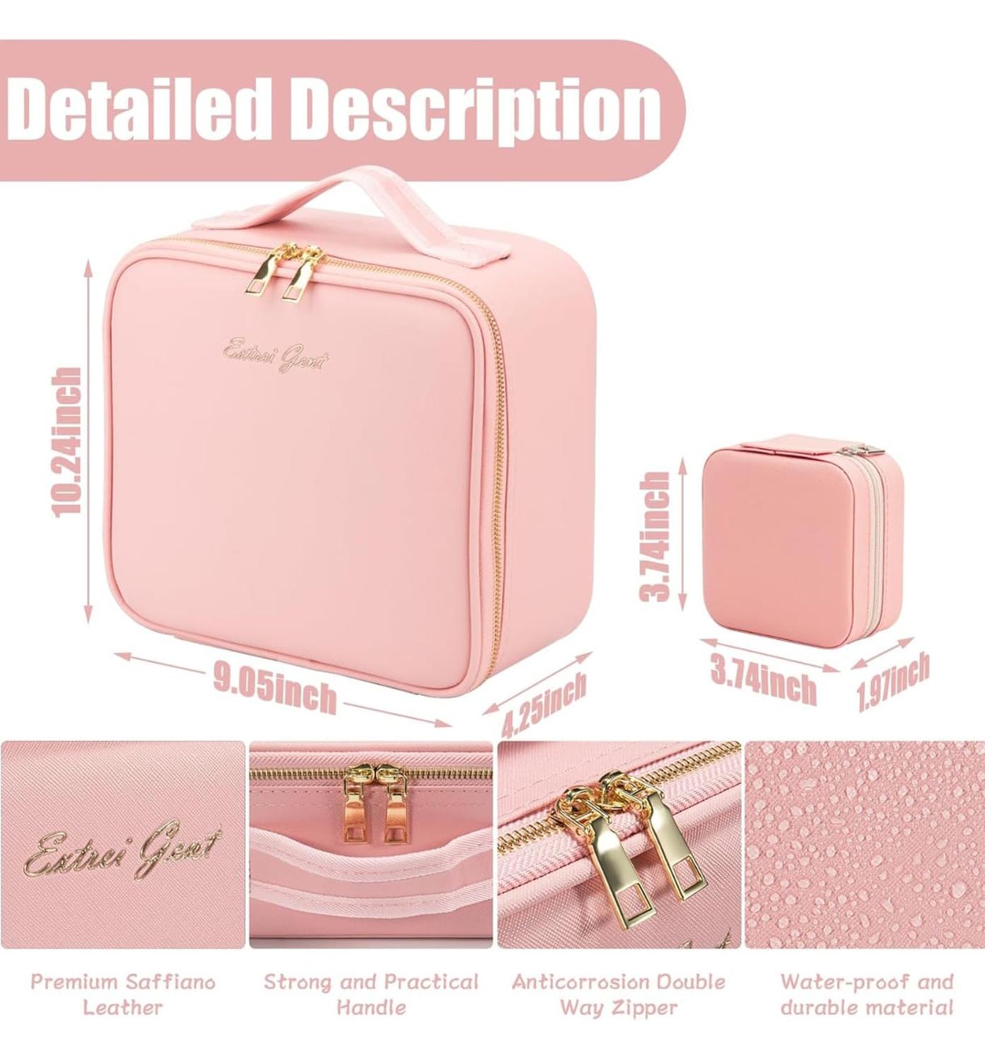 COSMETIQUERO ORGANIZADOR DE MAQUILLAJE CON LUZ LED - 8