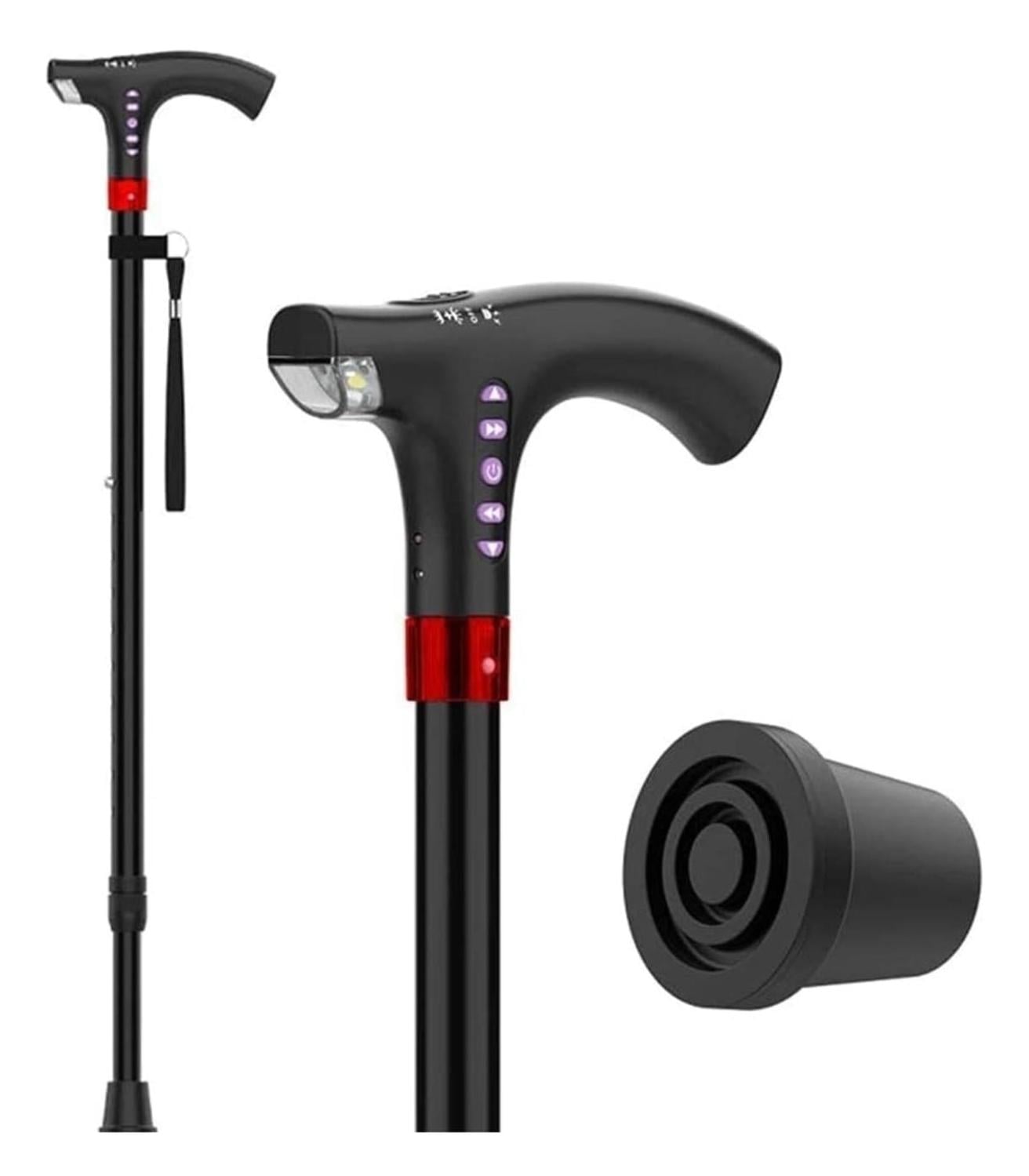 BASTON AJUSTABLE RECARGABLE LUZ LED LINTERNA - 1