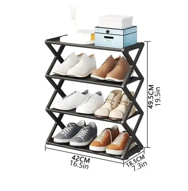 ORGANIZADOR DE ZAPATOS PLEGABLES 4 NIVELES - 2