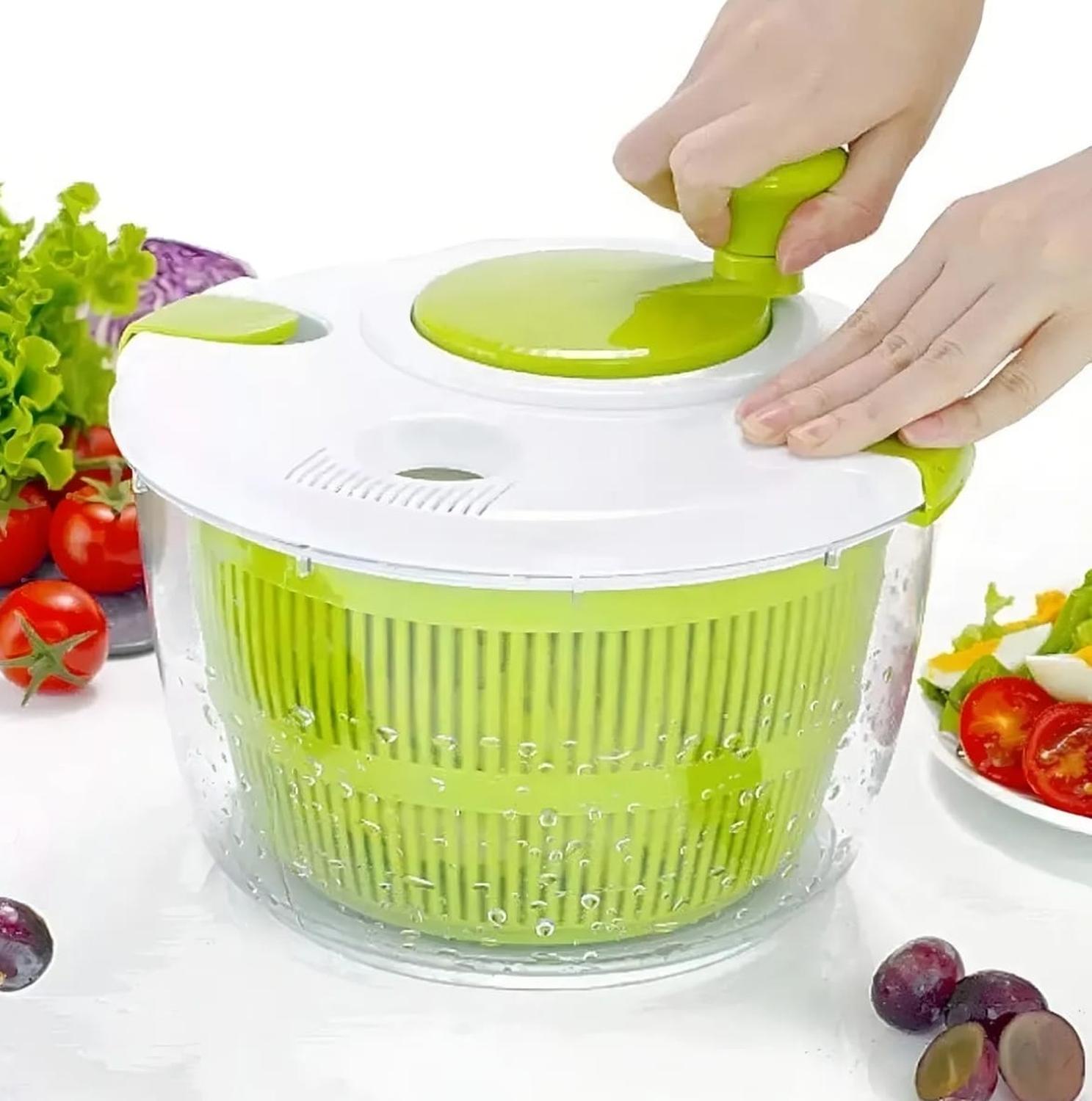 SECADOR CENTRIFUGO MANUAL DE FRUTA Y VERDURAS GIRATORIO - 1