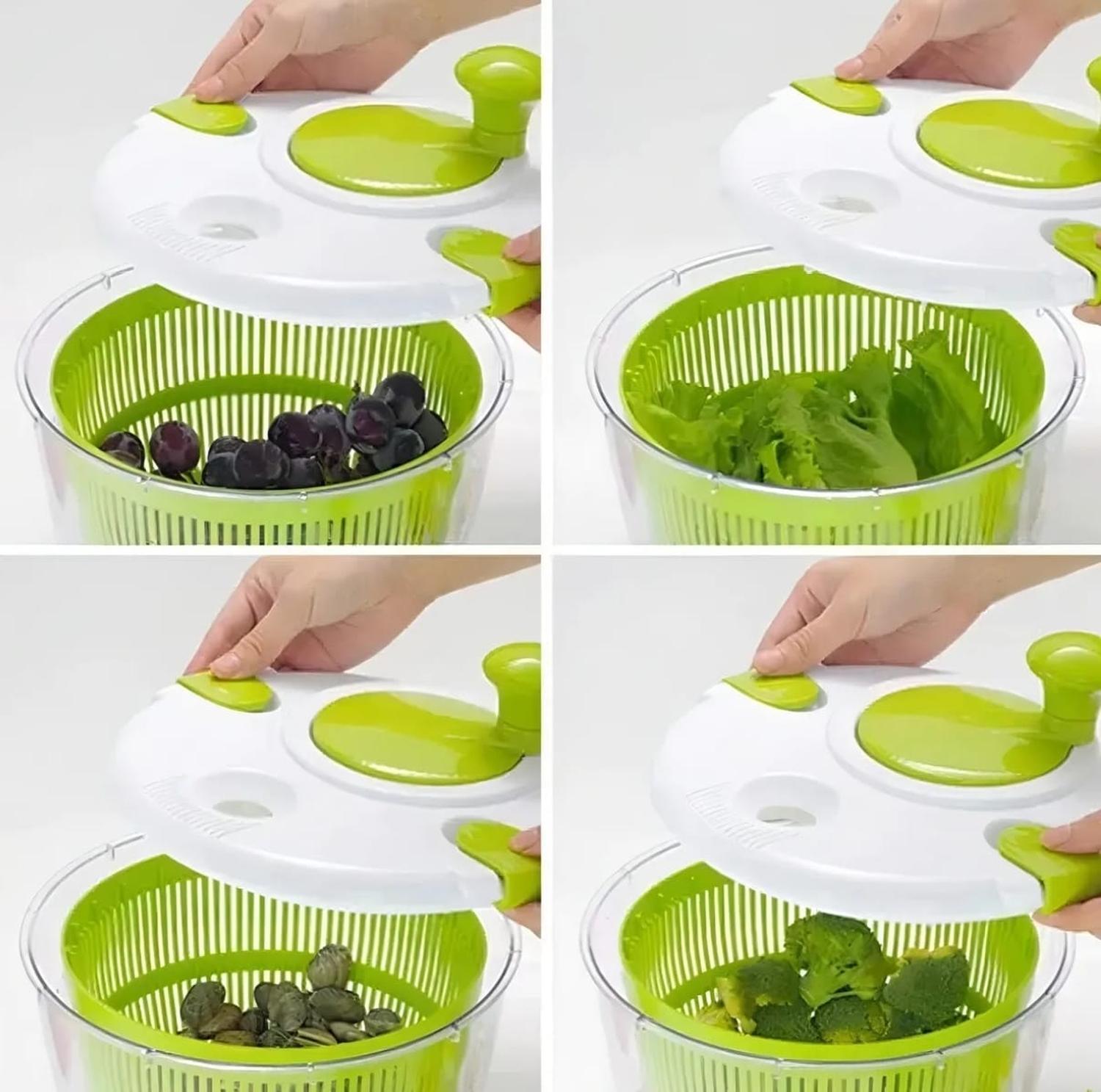 SECADOR CENTRIFUGO MANUAL DE FRUTA Y VERDURAS GIRATORIO - 2
