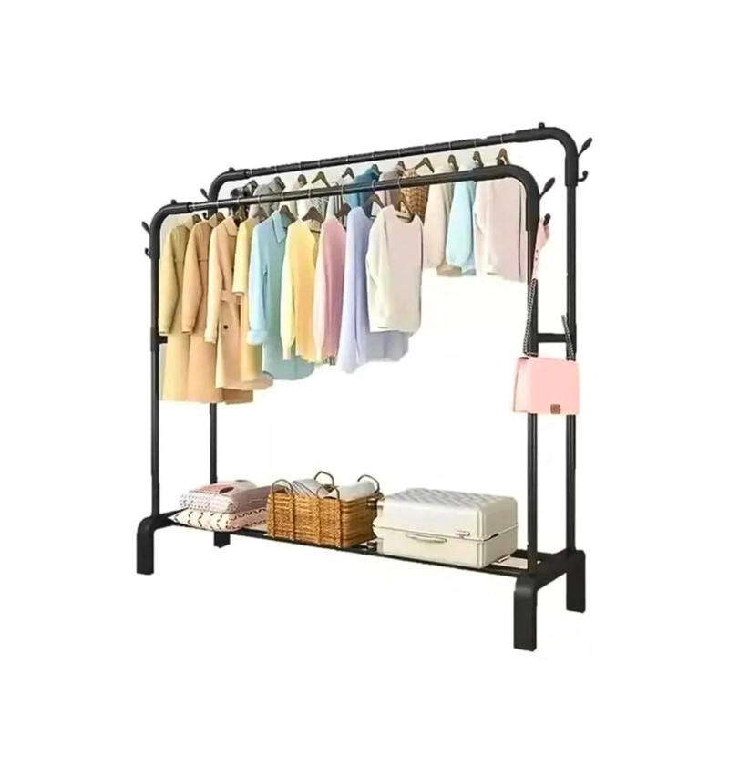 PERCHERO ORGANIZADOR MULTIFUNCIONAL METALICO DOBLE - 1
