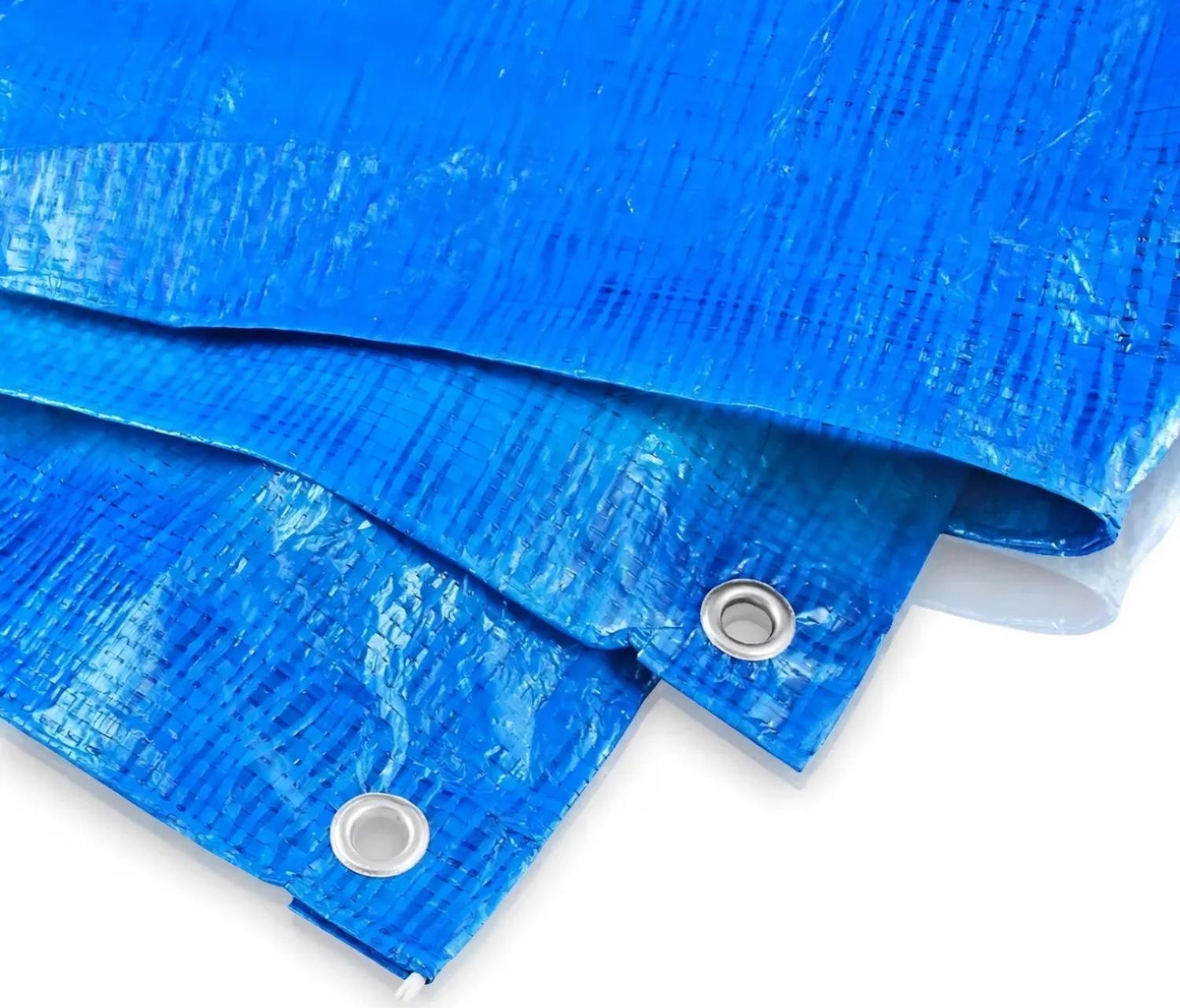 LONA IMPERMEABLE AZUL MULTIFUNCIONAL 6 X 4 METROS - 3