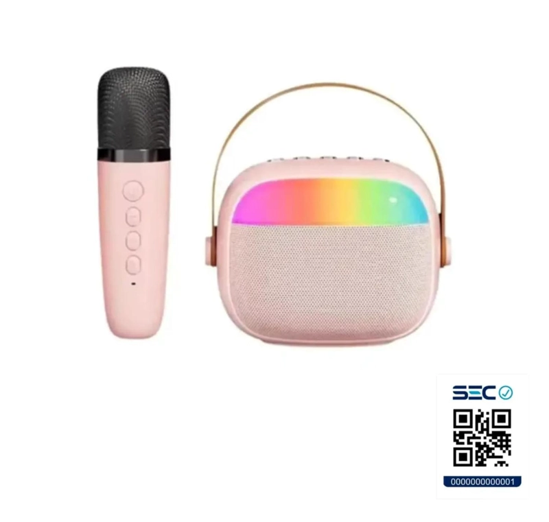 PARLANTE BLUETOOTH CON LUZ Y 1 MICROFONO - 2