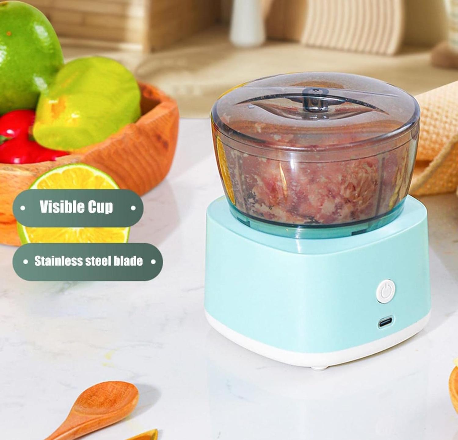 PICADOR MOLEDOR DE VERDURAS RECARGABLE USB - 4