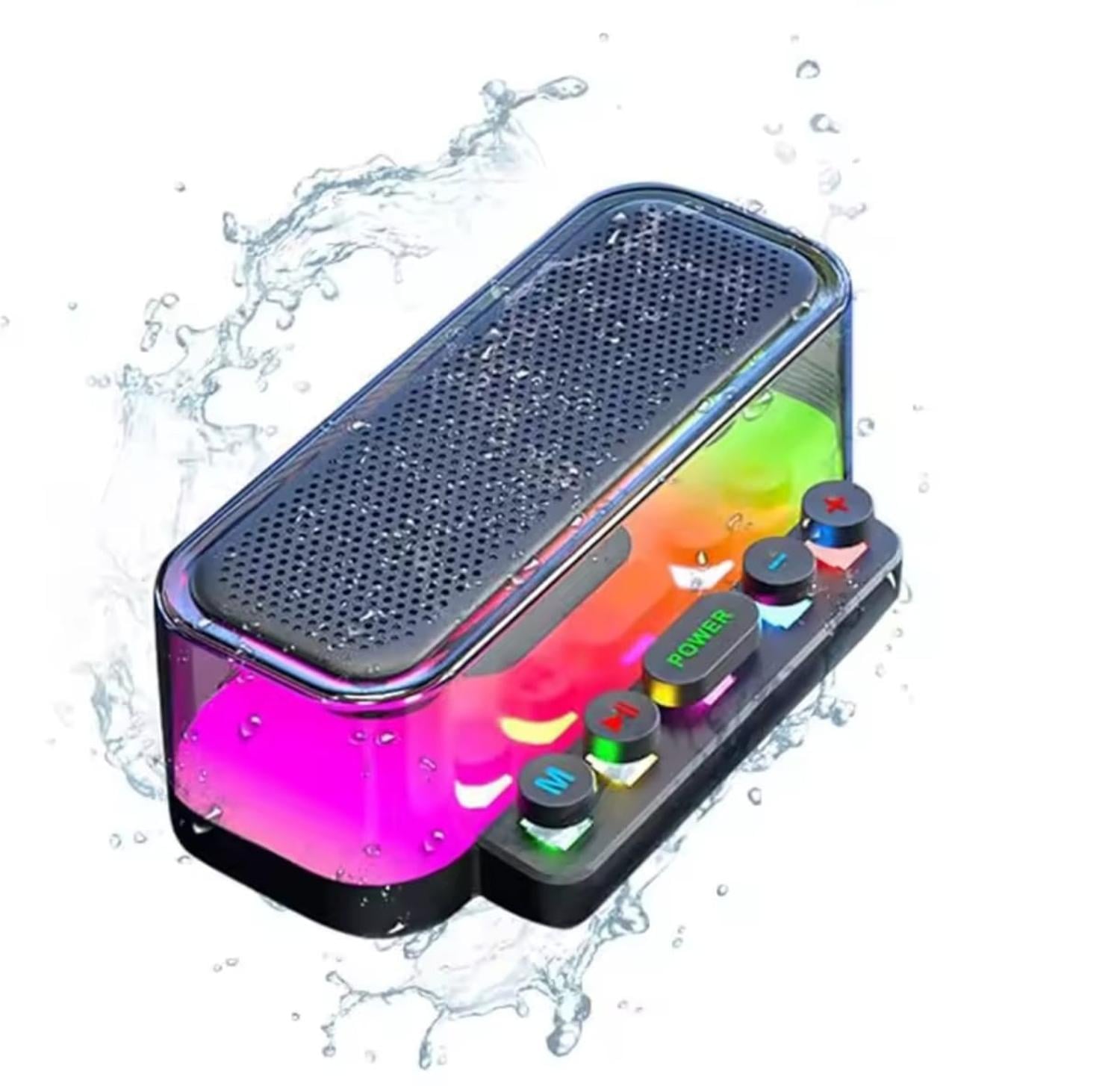 PARLANTE BLUETOOHT RGB PORTATIL RECARGABLE DISEÑO PIANO - 1