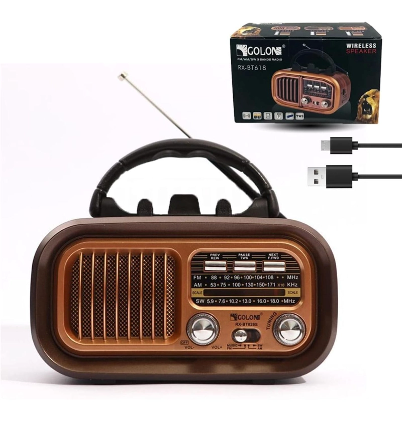 RADIO VINTAGE SOLAR RECARGABLE USB - 1