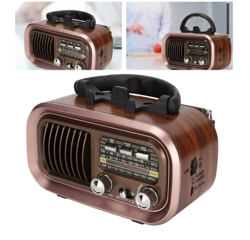 RADIO VINTAGE SOLAR RECARGABLE USB - 2