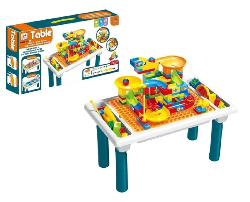 MESA DE JUEGO DIDACTIVA 114 BLOQUES DE CONSTRUCCION - 2