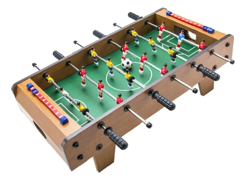 TACA TACA DE MADERA NIÑOS MINI MESA DE FUTBOL - 3