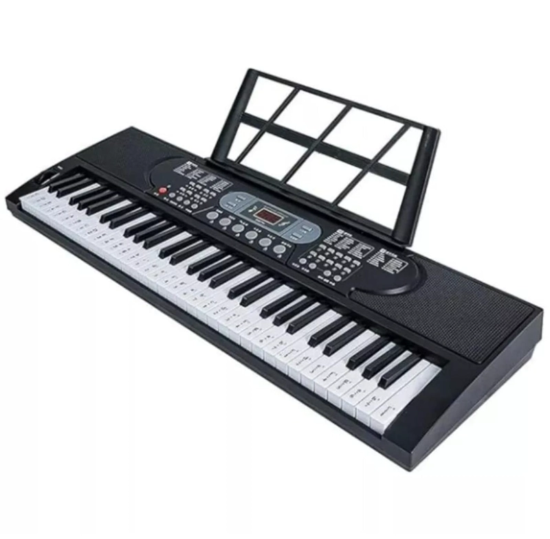 PIANO MUSICAL 61 TECLAS CON MICROFONO TECLADO CON PANTALLA LCD - 1