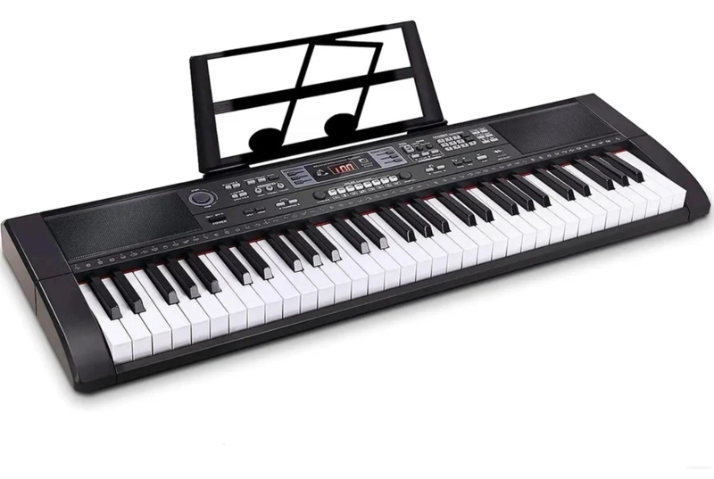 PIANO MUSICAL 61 TECLAS CON MICROFONO TECLADO CON PANTALLA LCD - 4