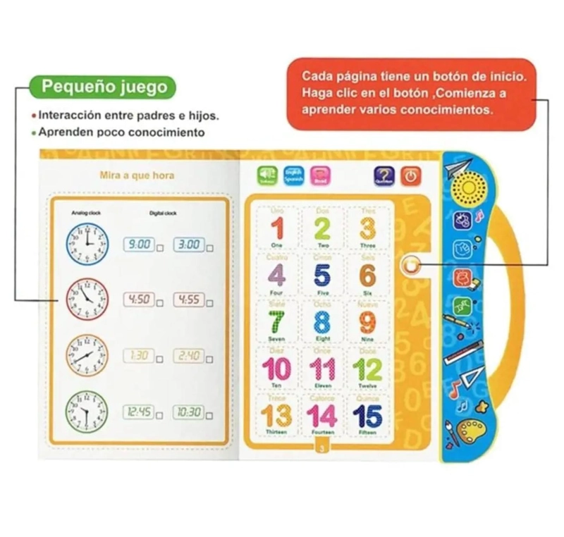 LIBRO DE APRENDIZAJE INTERACTIVO MUSICAL ESPAÑOL E INGLES - 3