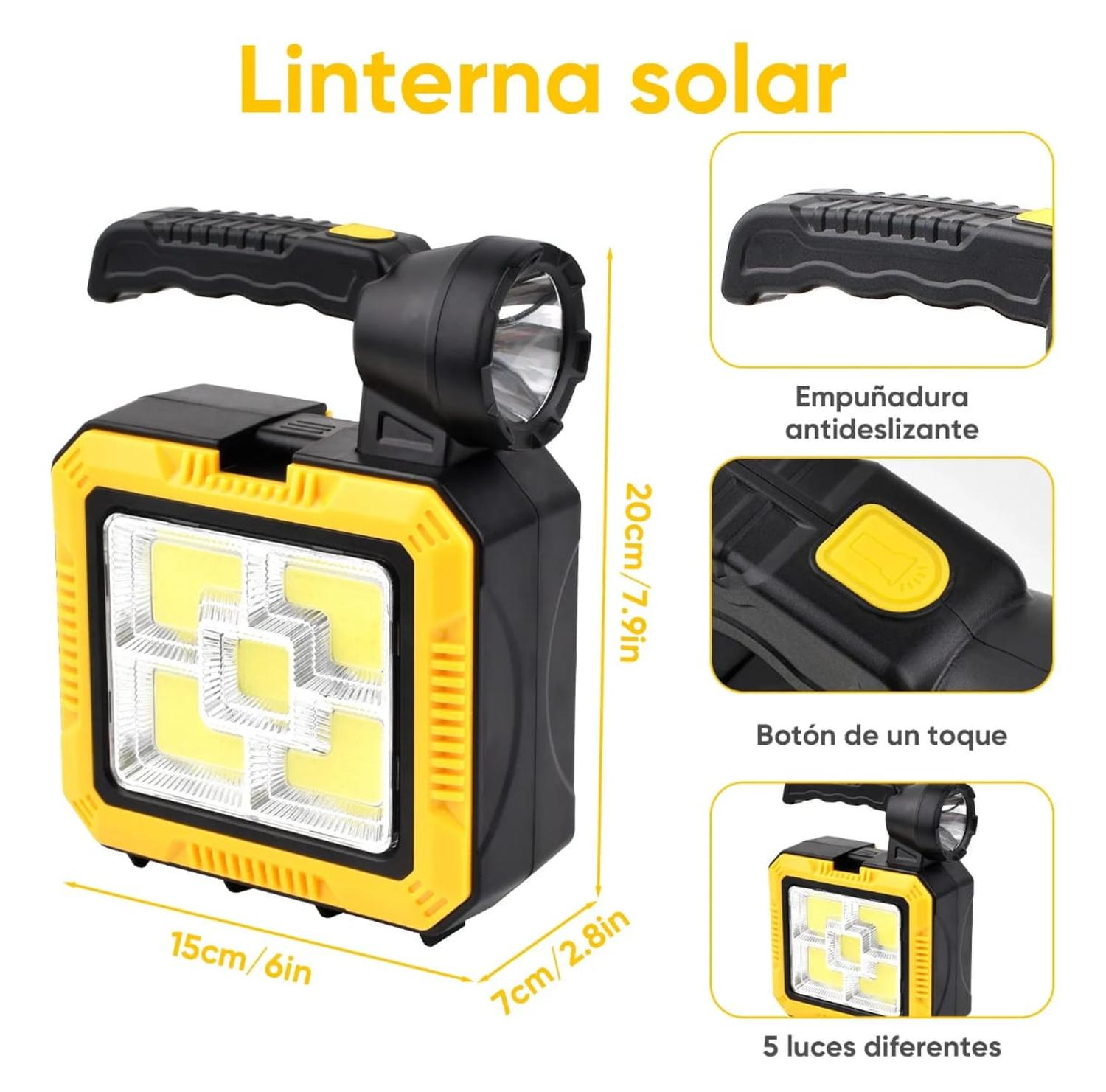 LINTERNA SOLAR RECARGABLE + KIT DE HERRAMIENTA - 3