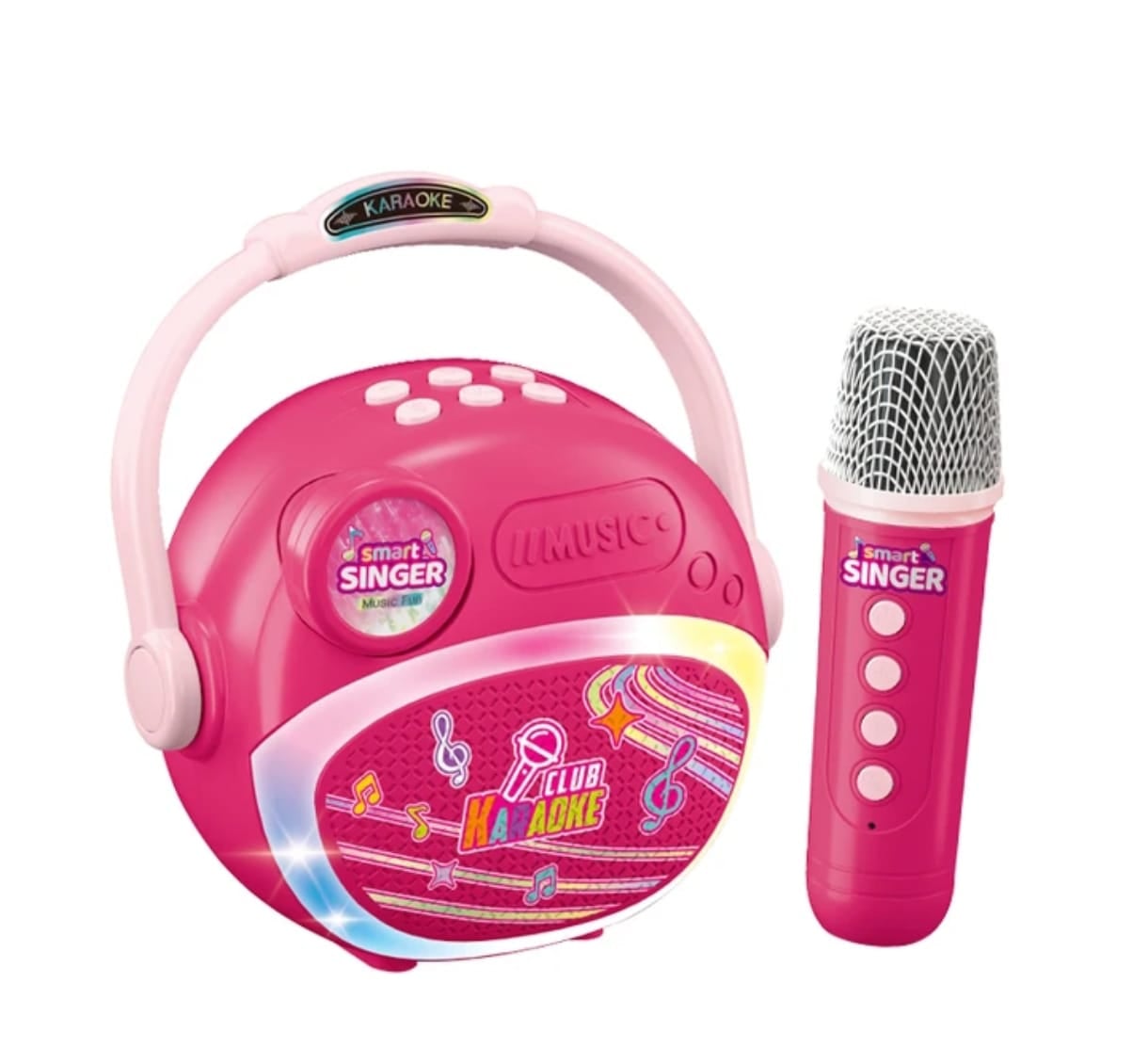 PARLANTE ALTAVOZ CON MICROFONO PARA NIÑA ROSA - 1
