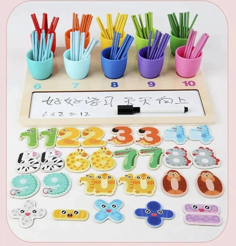 JUEGO DIDACTICO DE MADERA PARA APRENDER A CONTAR - 3