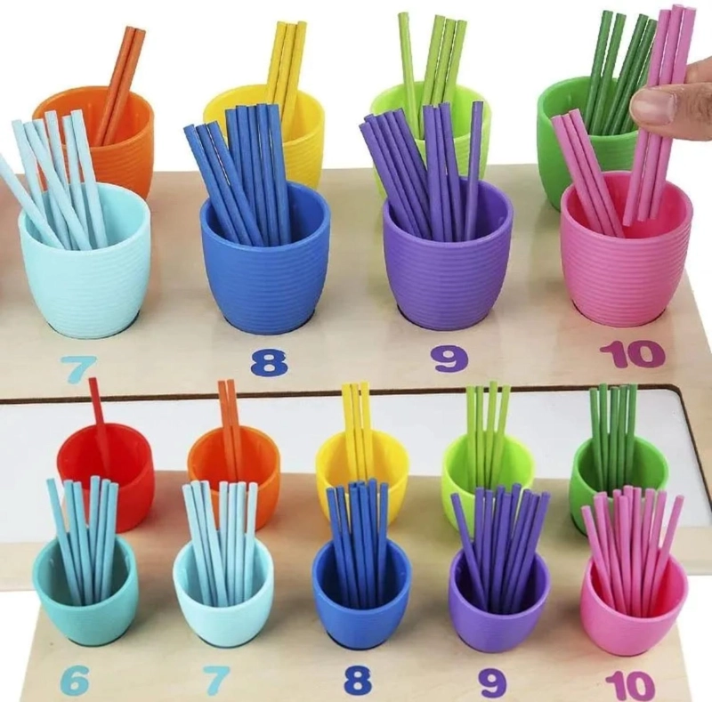 JUEGO DIDACTICO DE MADERA PARA APRENDER A CONTAR - 4