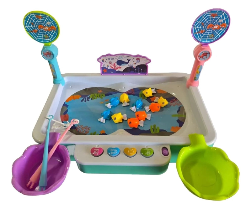 JUEGOS DE PESCA DIDACTICO CON SONIDO 2 EN 1 - 1